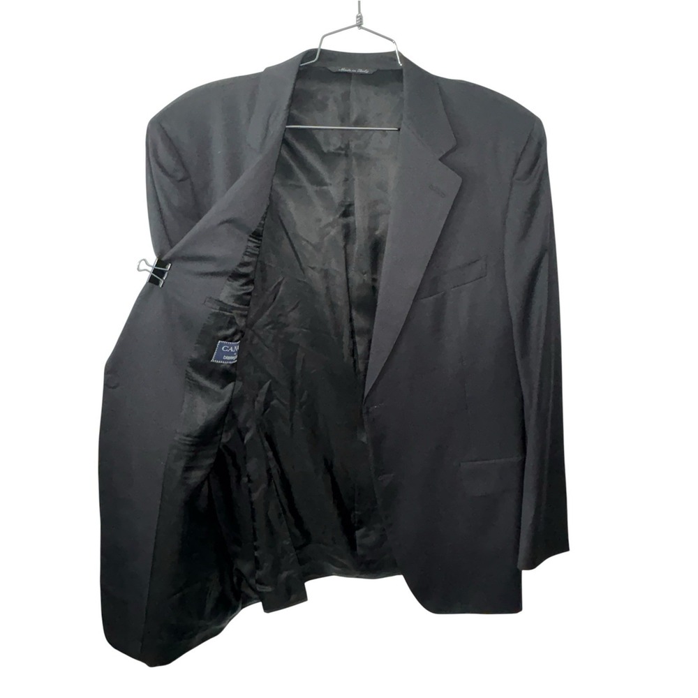 Canali Blazer Sport Coat Jacket Mens 44L Made In Italy 100% Wool * Read